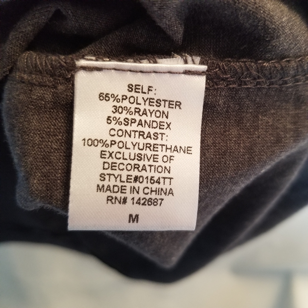 Gray Beaded Metallic Glitter Scope Longsleeve Top - image 3